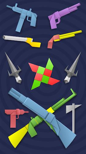 Armas de origami de papel Captura de pantalla 1