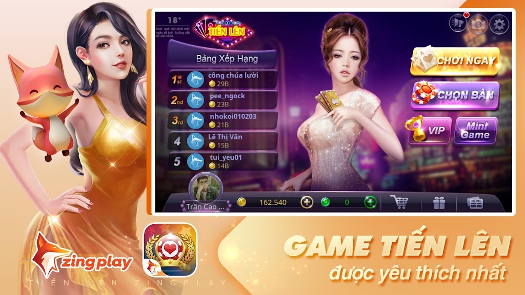 Tiến lên Miền Nam - Tiến Lên - ZingPlay Ekran Görüntüsü 1