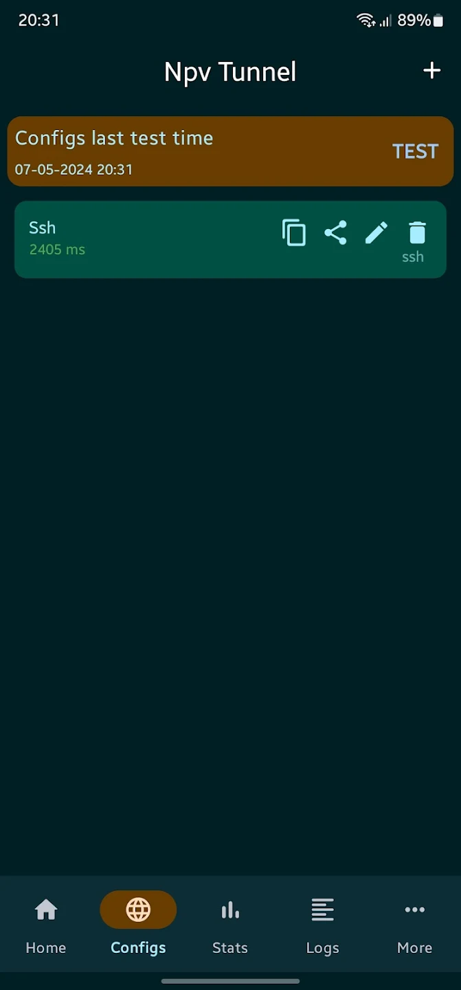 Npv Tunnel V2ray/Psiphon/SSH スクリーンショット 2