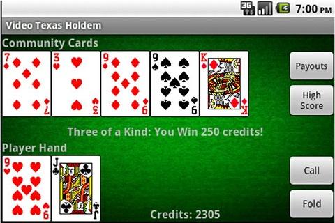 Video Texas Holdem Poker Скриншот 2