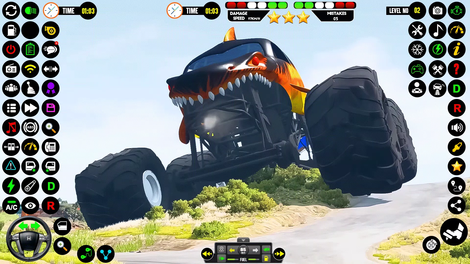 Monster Truck Racing: Truck 3D ဖန်သားပြင်ဓာတ်ပုံ 2