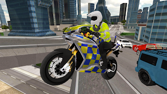 Police Motorbike Simulator 3D Capture d'écran 1