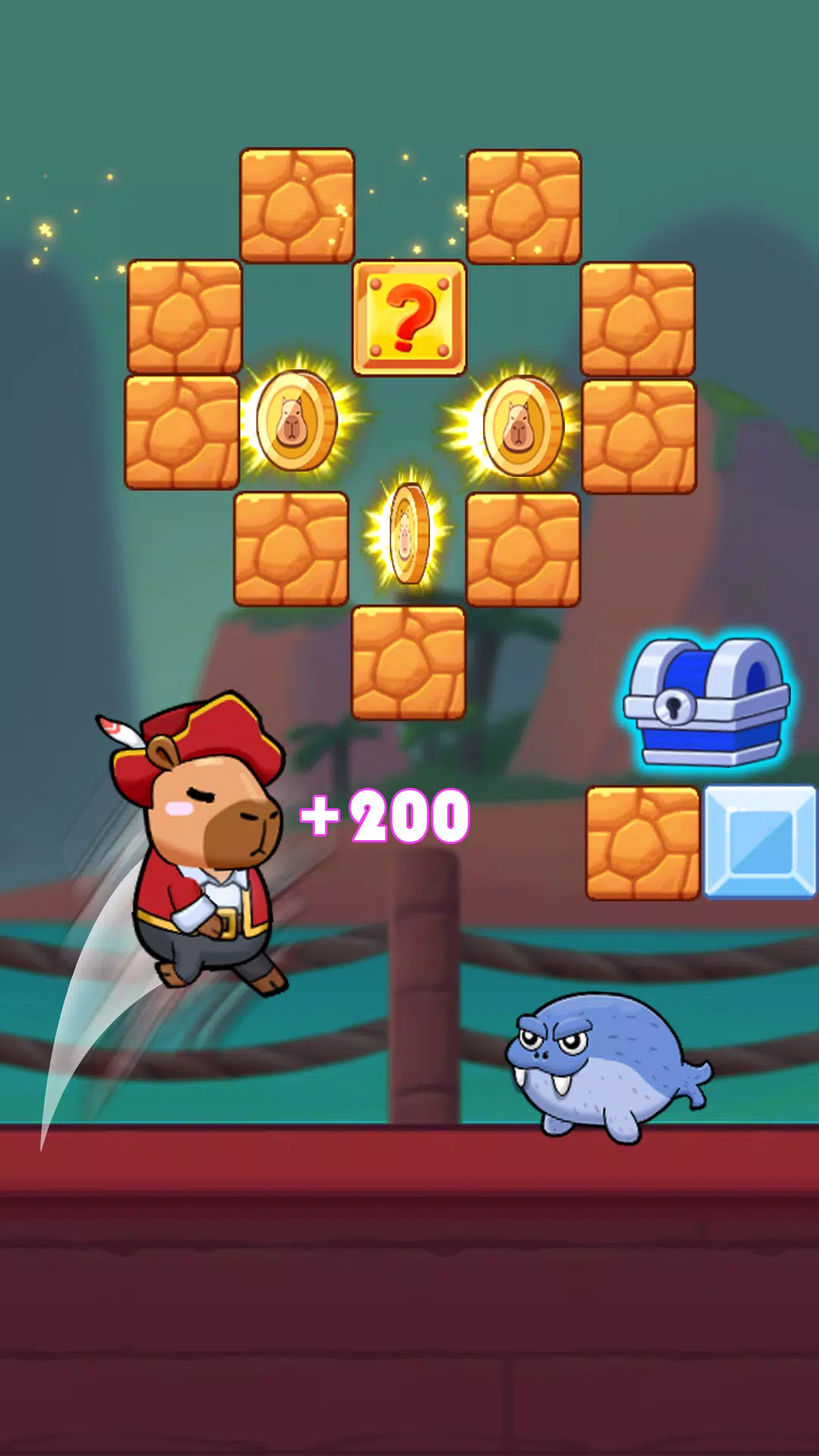 Super Capybara Adventure Tangkapan skrin 1