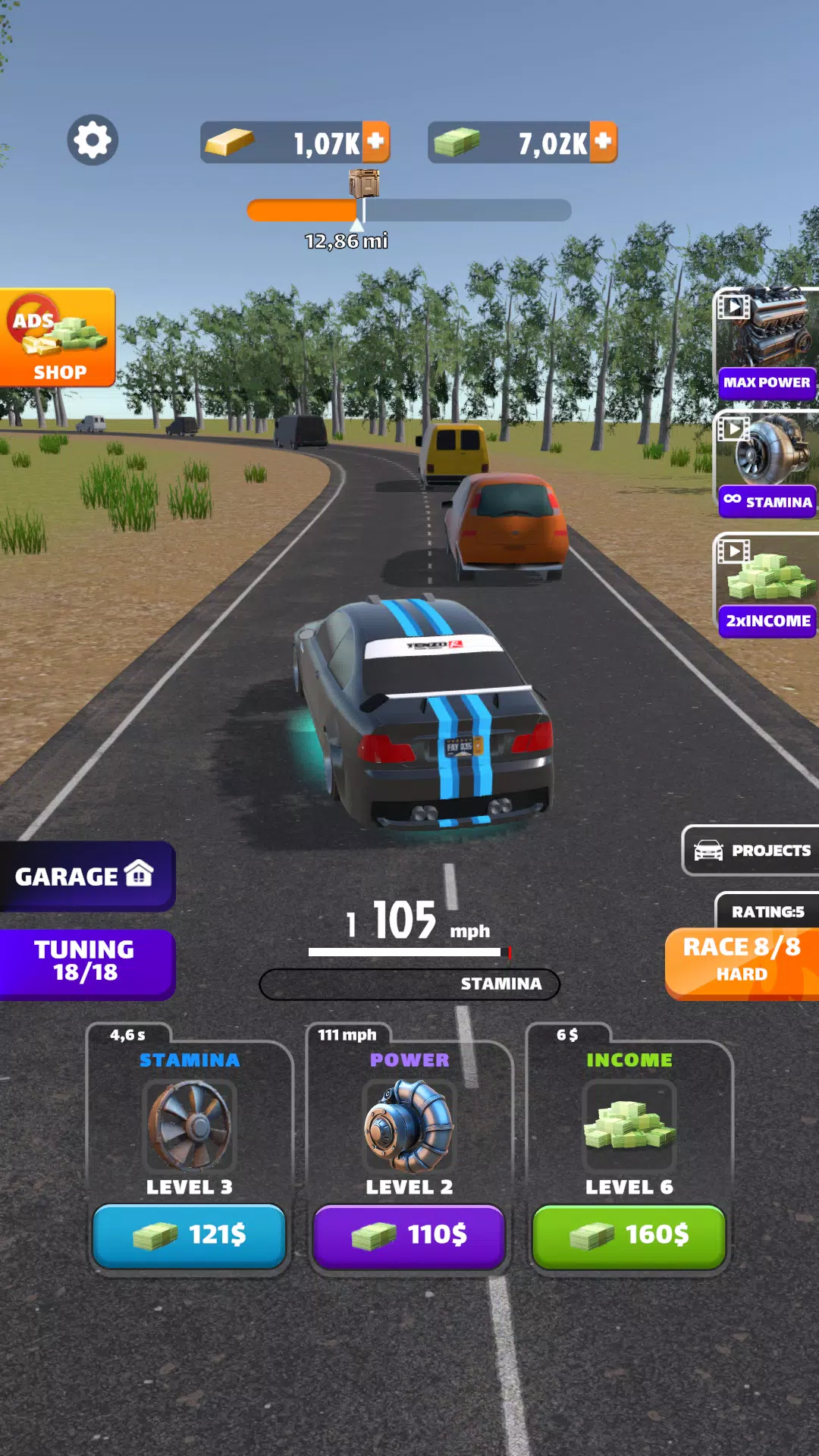 Racing Highway: Car Idle Скриншот 3