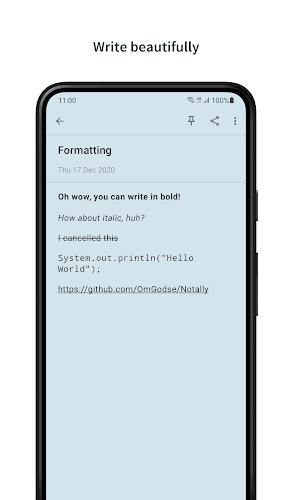 Notally - Minimalist Notes Screenshot 3