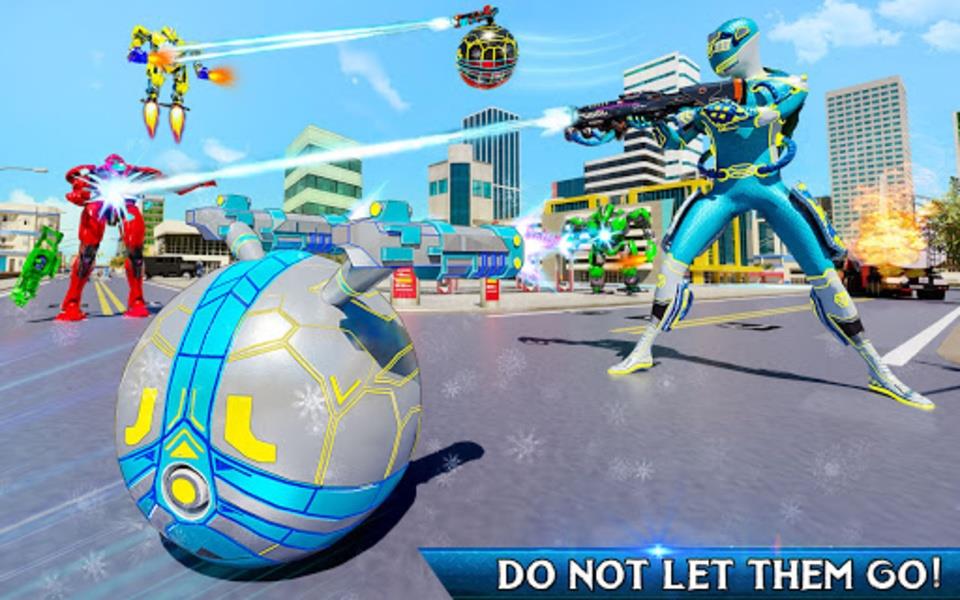 Snow Ball Robot Bike Games Zrzut ekranu 2