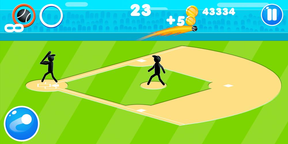 Stickman Baseball Schermafbeelding 2