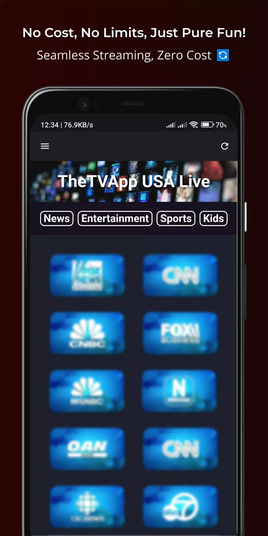 TheTVApp USA Live Ekran Görüntüsü 2
