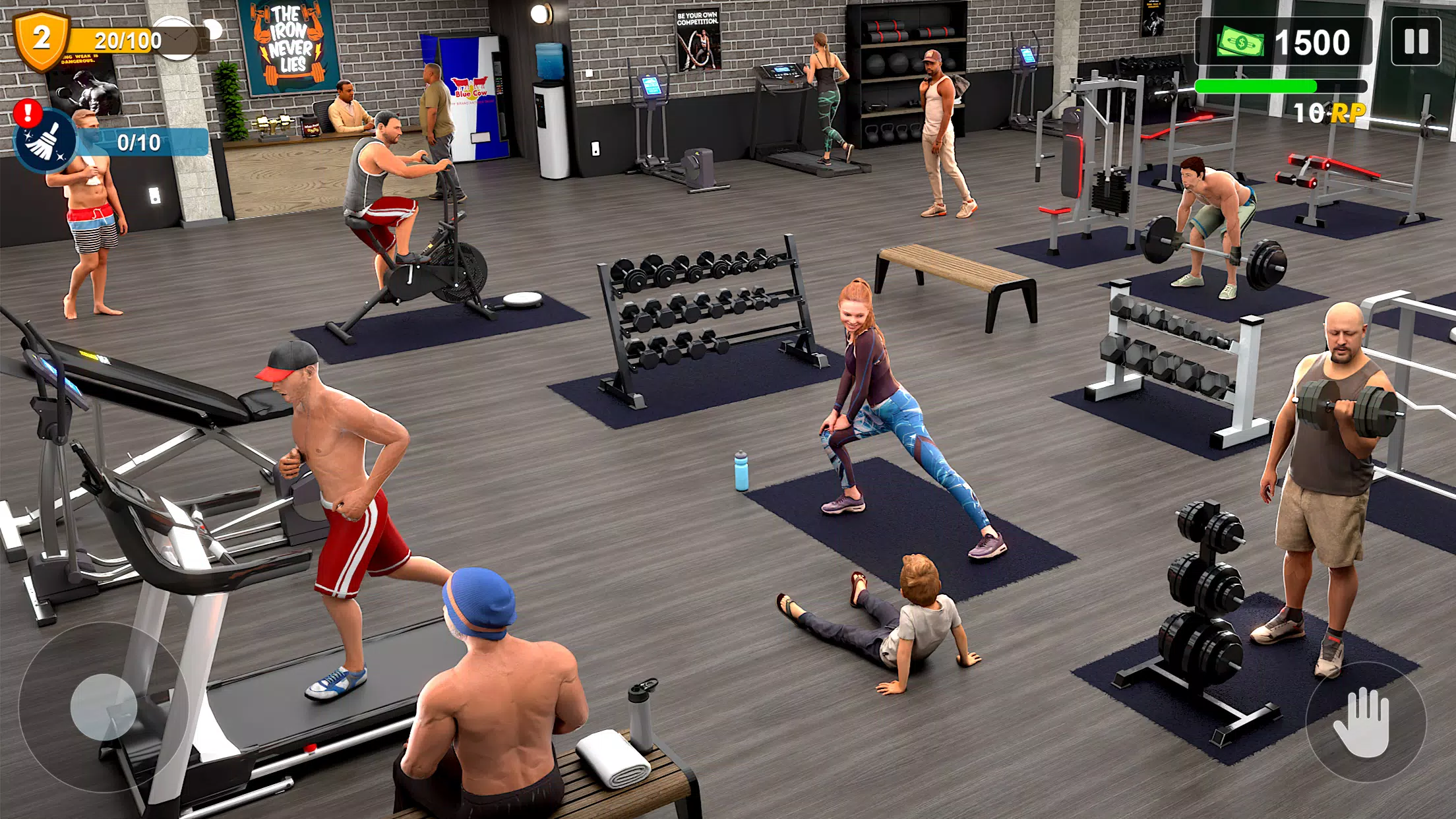 Workout Gym Simulator Game 24 스크린샷 2