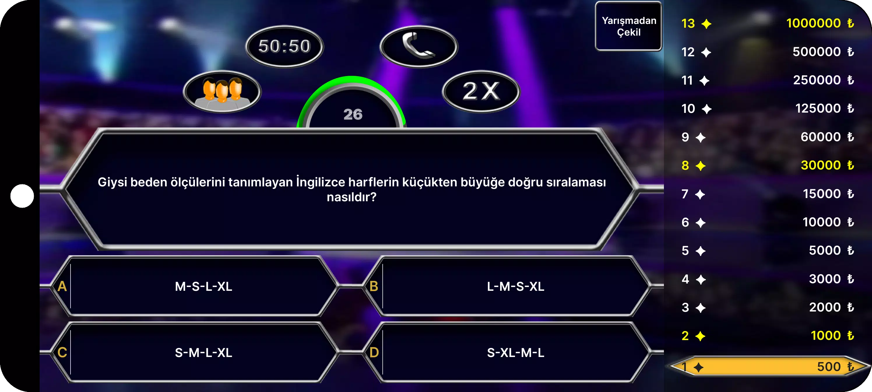 Milyoner Bilgi Yarışması應用截圖第2張