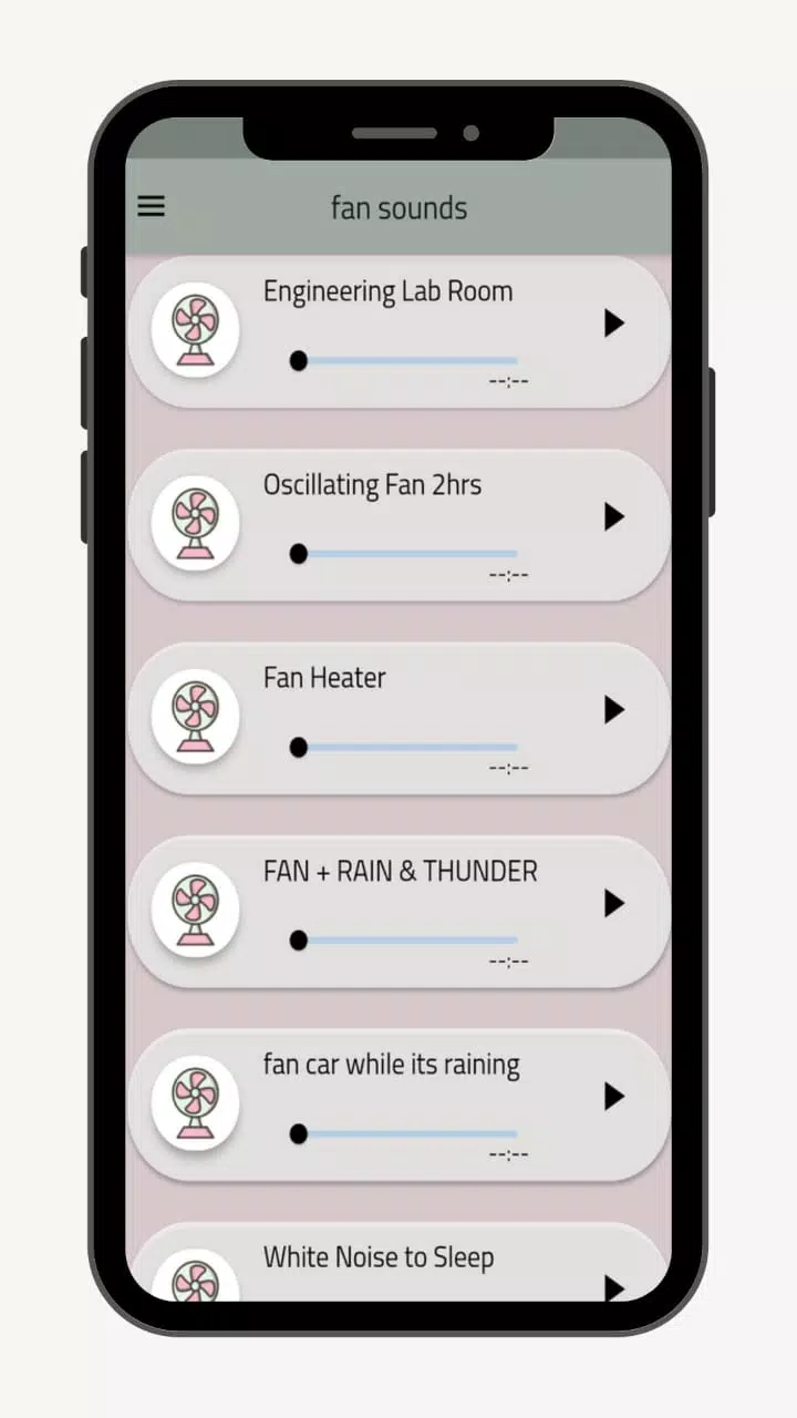 Schermata Fan sounds - relaxing sounds 4