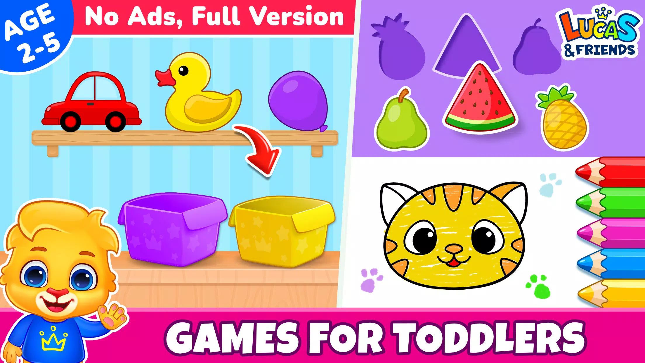 Kids Toddler & Preschool Games Captura de pantalla 1