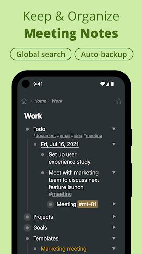 Workflowy |Note, List, Outline Captura de tela 1