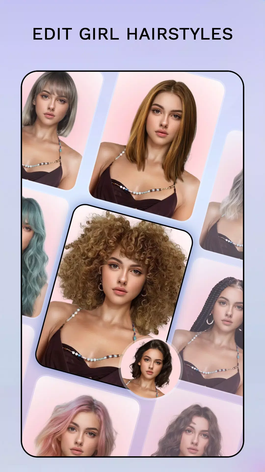 Hair Color Changer: Hairstyles Tangkapan skrin 4