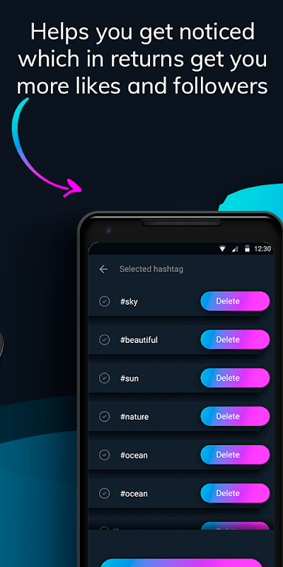 Likes With Tags - Hashtag Generator for Instagram Скриншот 3