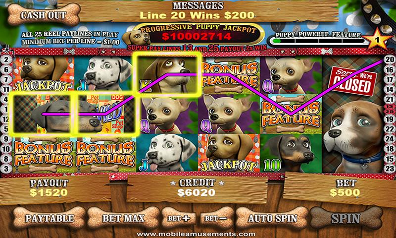 Pet Store Puppies Slots Capture d'écran 1