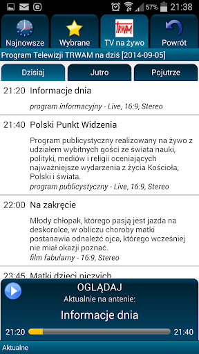 TV Trwam i Radio Maryja Polska Captura de pantalla 3