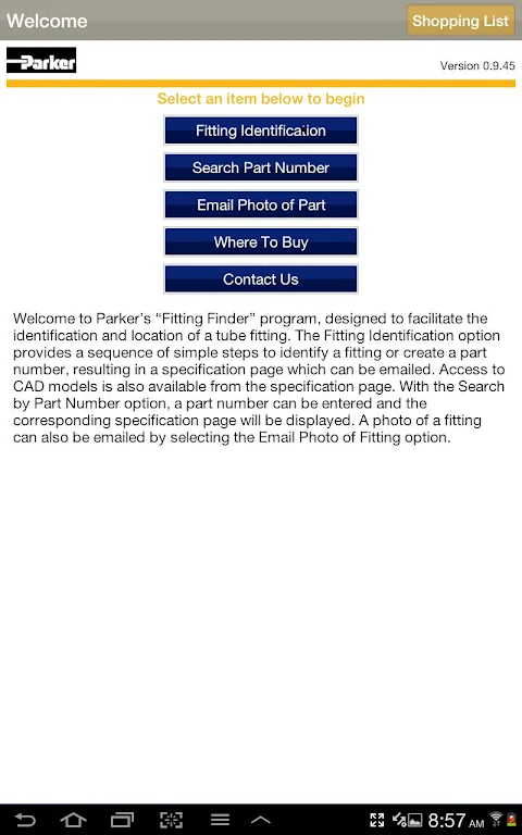 Fitting Finder Captura de pantalla 1