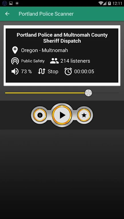 Portland Police Scanner Free Police Scanner App Schermafbeelding 1