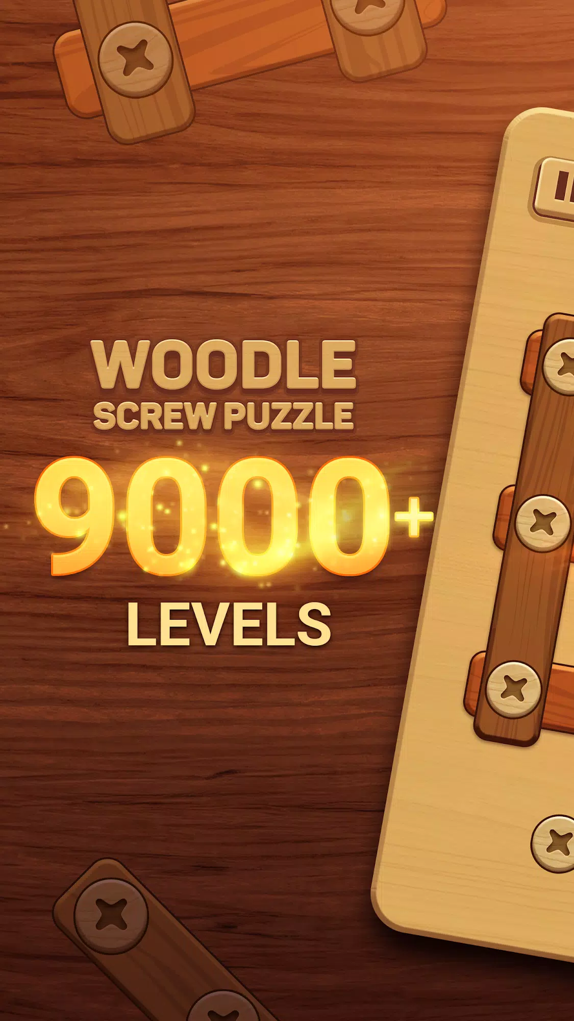 Woodle - Wood Screw Puzzle Captura de tela 1