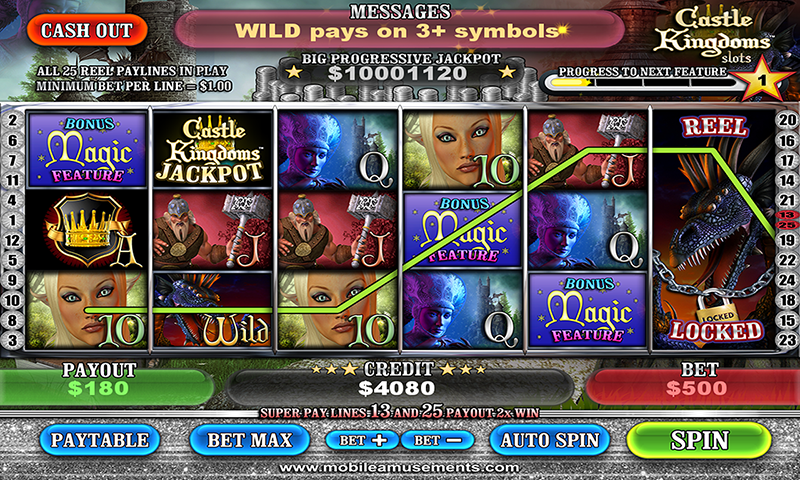 Castle Kingdoms Magic Dragon Legend Slots FREE Скриншот 1