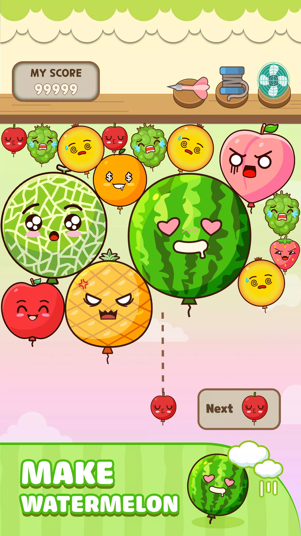 Melon Balloon: Fruit Merge スクリーンショット 3