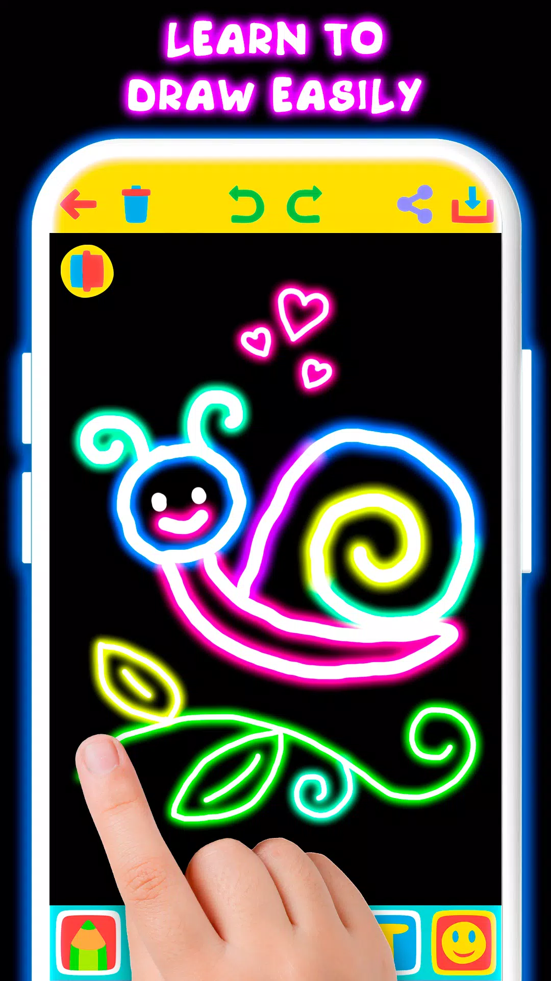 Drawing For Kids - Glow Draw Ảnh chụp màn hình 1