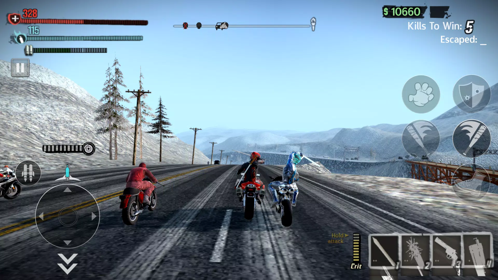 Road Redemption Mobile Capture d'écran 1