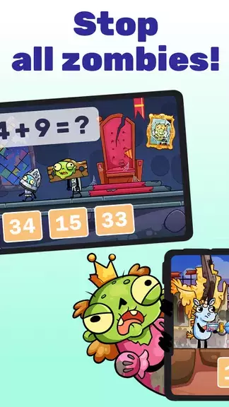 Schermata Math games: Zombie Invasion 2