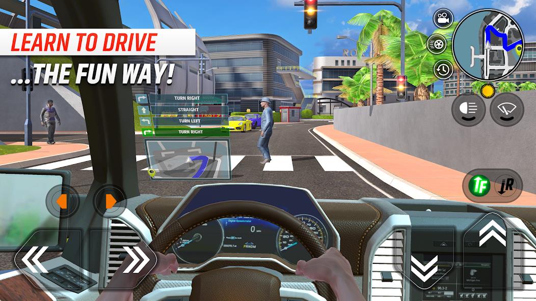 Car Driving School Simulator Mod Ảnh chụp màn hình 1