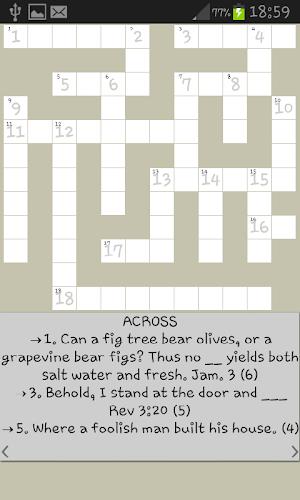 Bible Crossword Capture d'écran 4