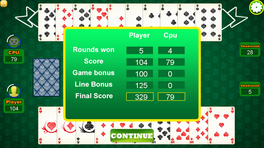 Gin Rummy Pabroton Capture d'écran 4