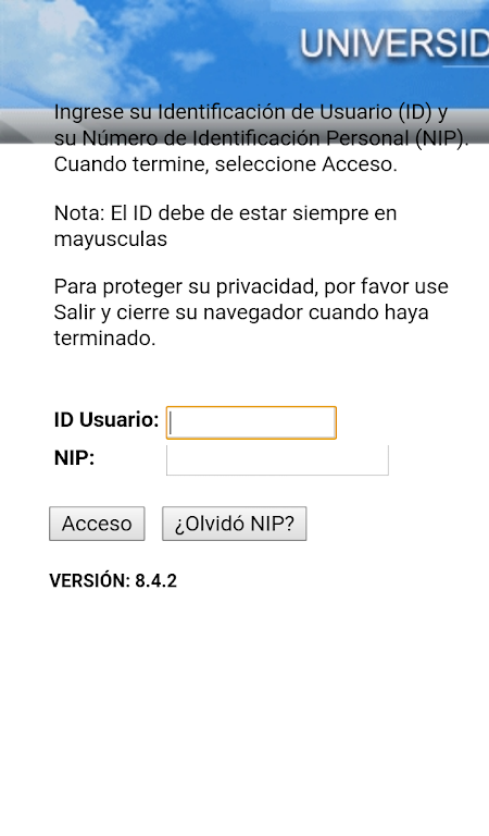 Autoservicio UASD स्क्रीनशॉट 2