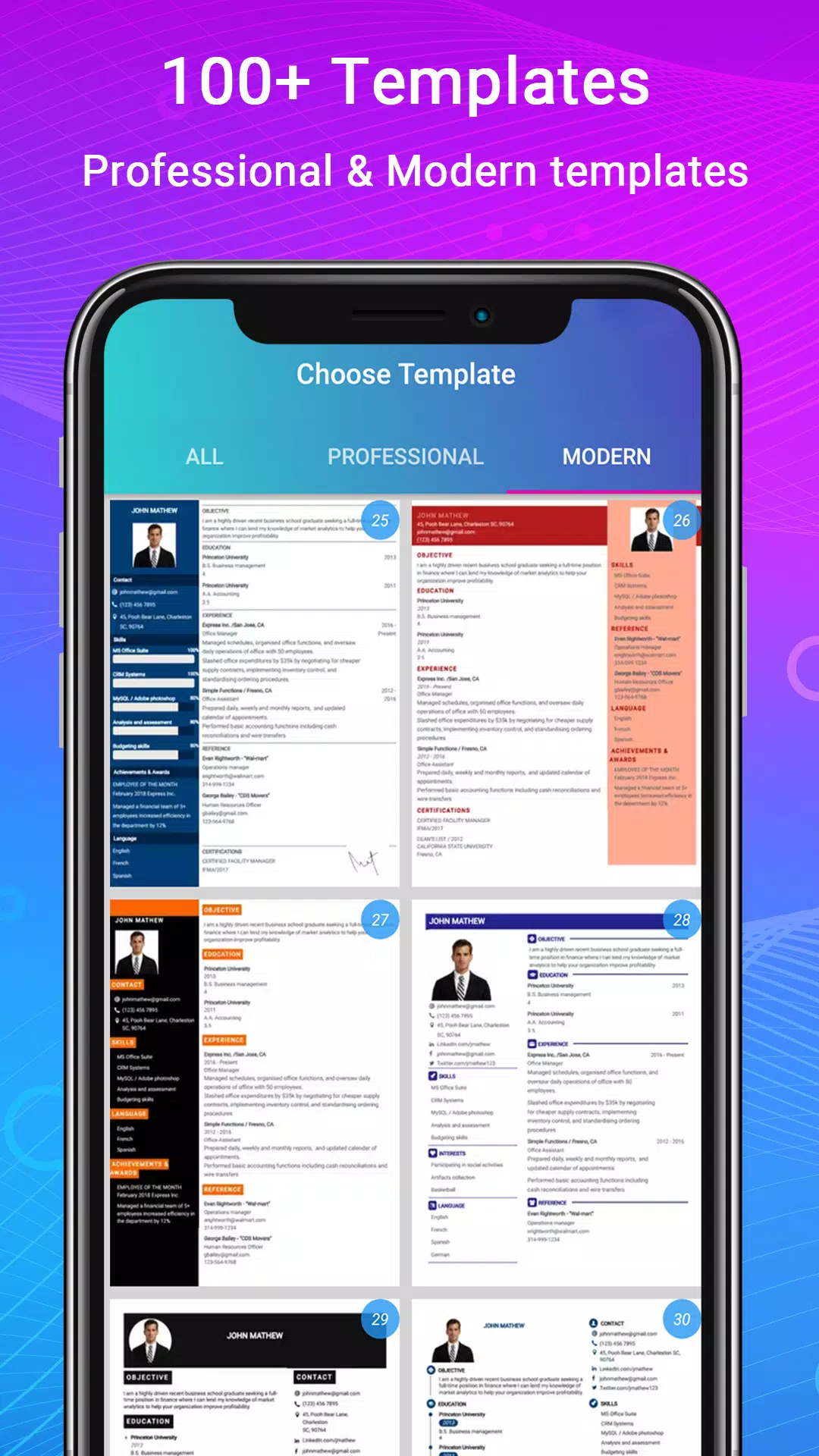 Resume - Intelligent CV maker Screenshot 3