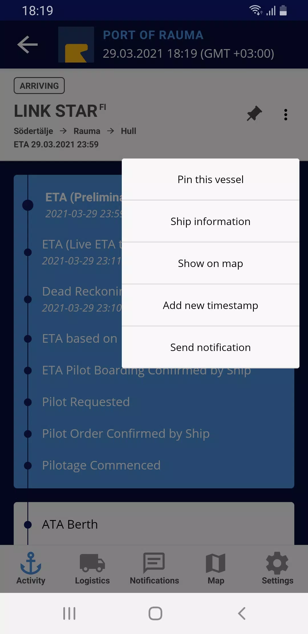 Port Activity Скриншот 4