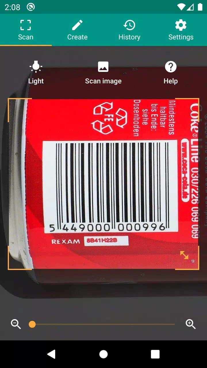 Lector de códigos QR y barras Captura de pantalla 2