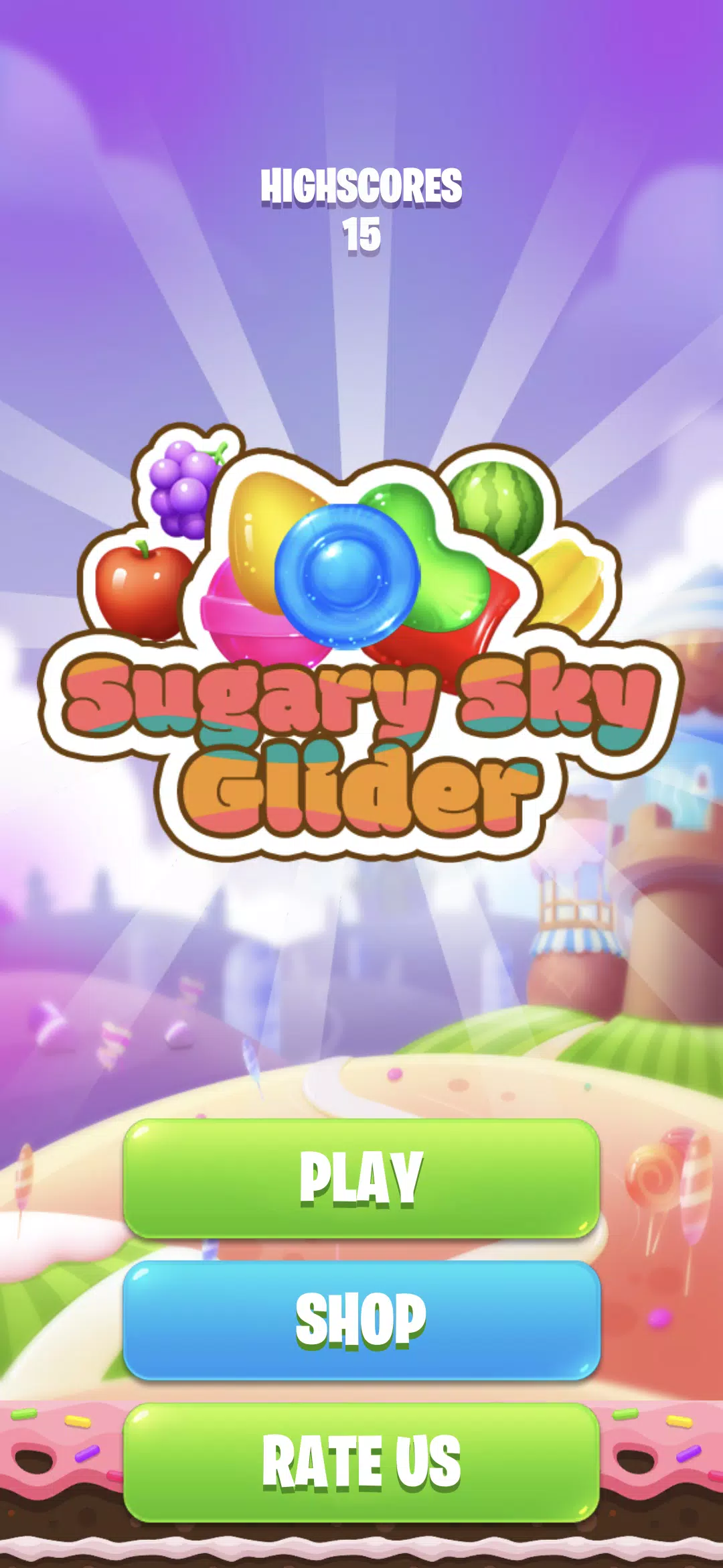 Sugary Sky Glider スクリーンショット 1