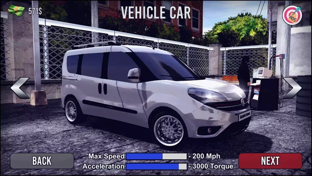 Doblo Drift Simulator Schermafbeelding 1