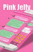 Pink Jelly Emoji Keyboard Skin スクリーンショット 1