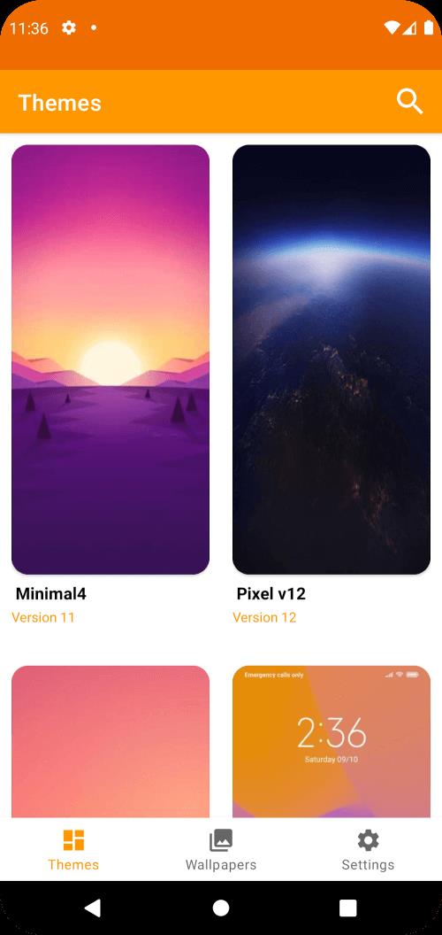 Global Themes and Wallpapers Screenshot 1