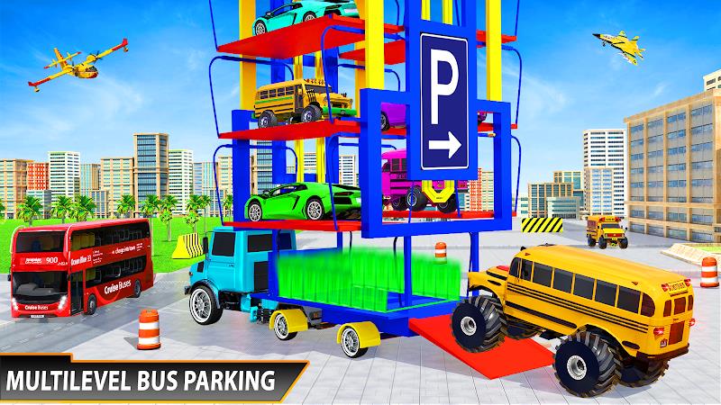 City School Bus Driving Sim 3D Captura de tela 1