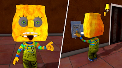 Scary Neighbor Sponge Secret Captura de tela 3