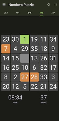 15 Number puzzle sliding game ภาพหน้าจอ 2