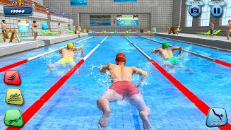 Aqua swimming pool racing 3D ภาพหน้าจอ 3