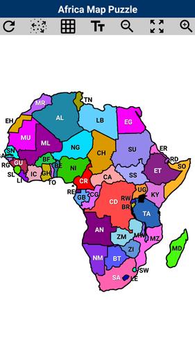 Africa Map Puzzle应用截图第1张