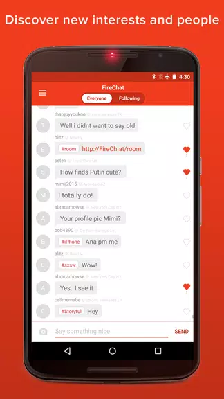 FireChat Captura de pantalla 4
