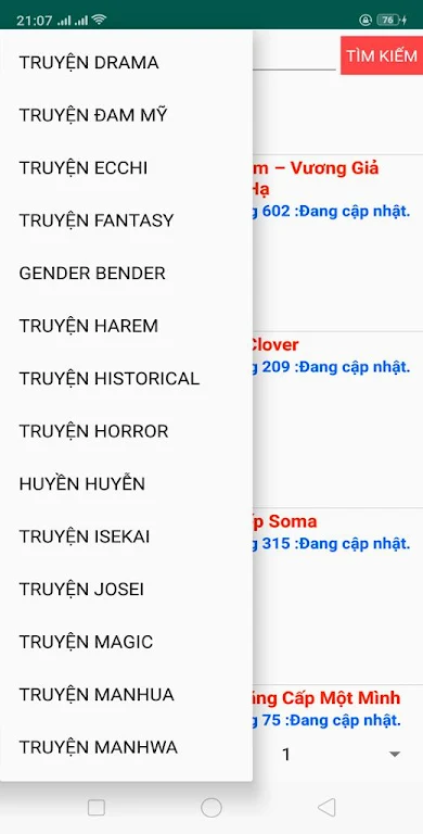 Truyen tranh online 3.0 Captura de pantalla 2