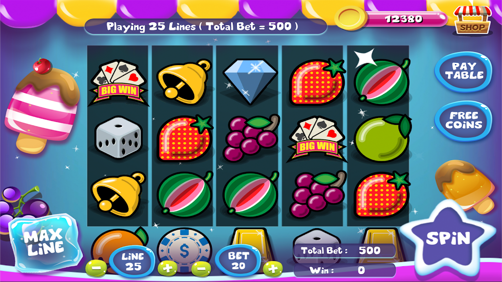 Slot Matchine IceCream - Vegas Casino Slot Games Tangkapan skrin 1