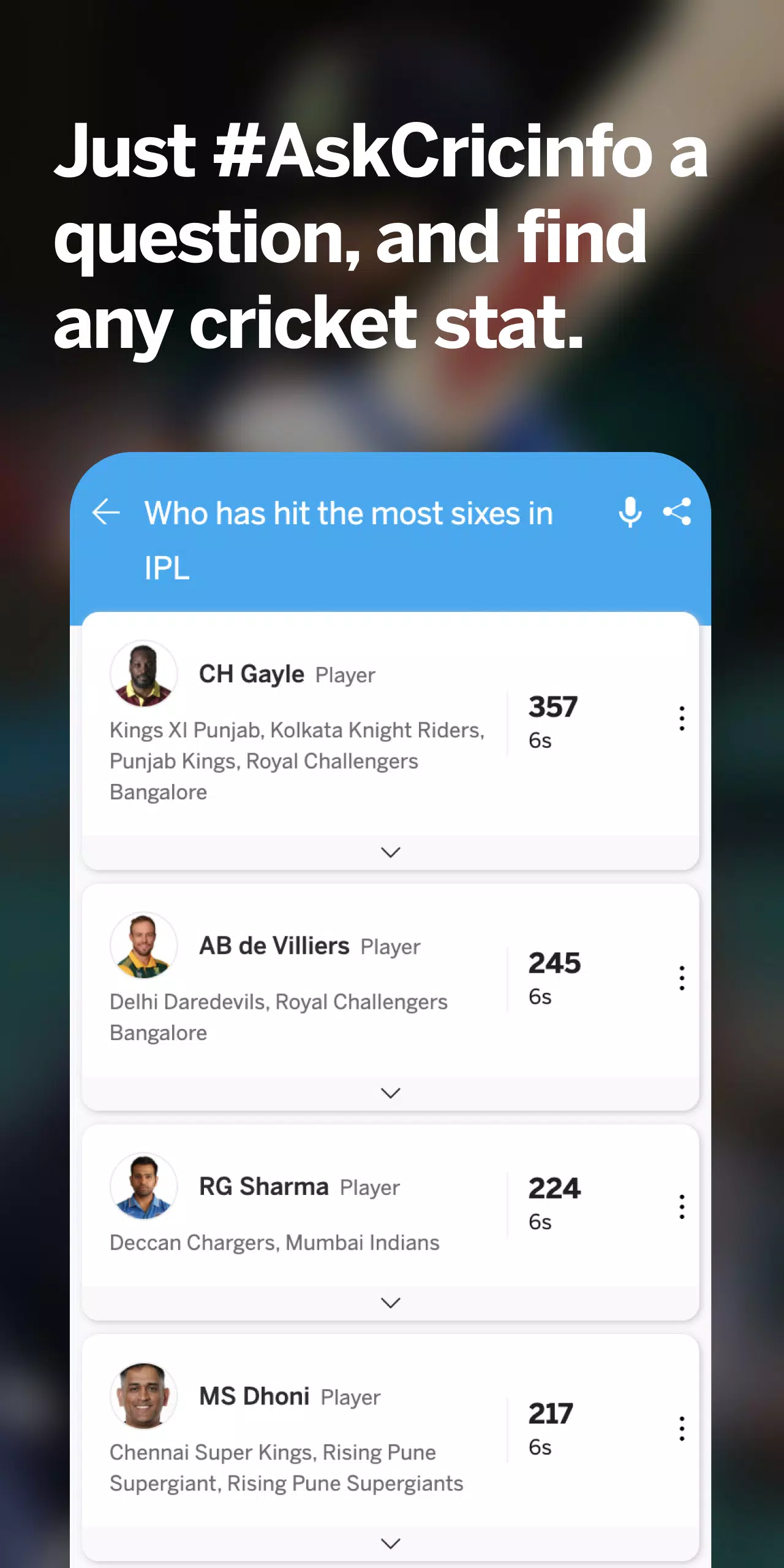 ESPNcricinfo - Live Cricket應用截圖第4張