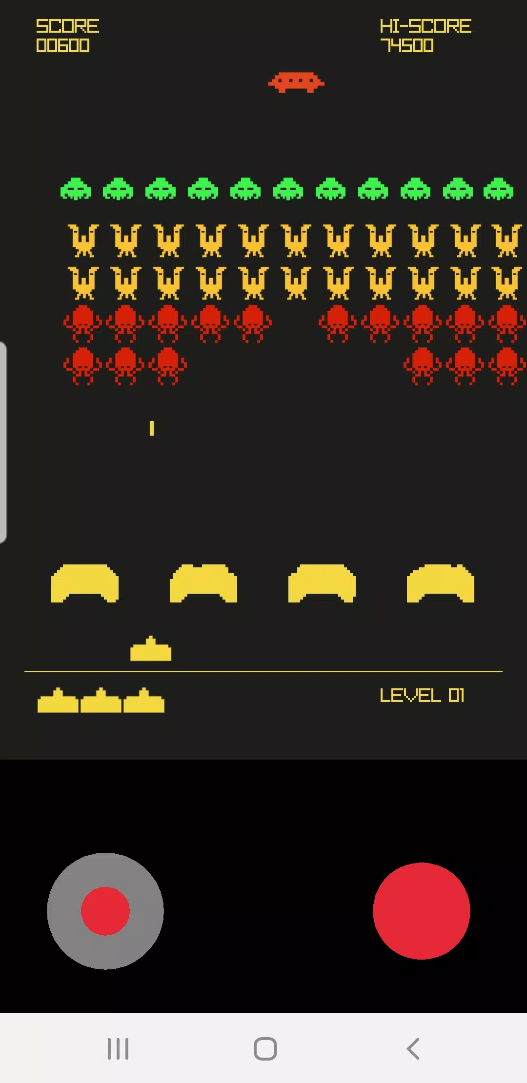 Retro Galaxy Invaders Schermafbeelding 2